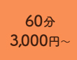 60分 3,000円～